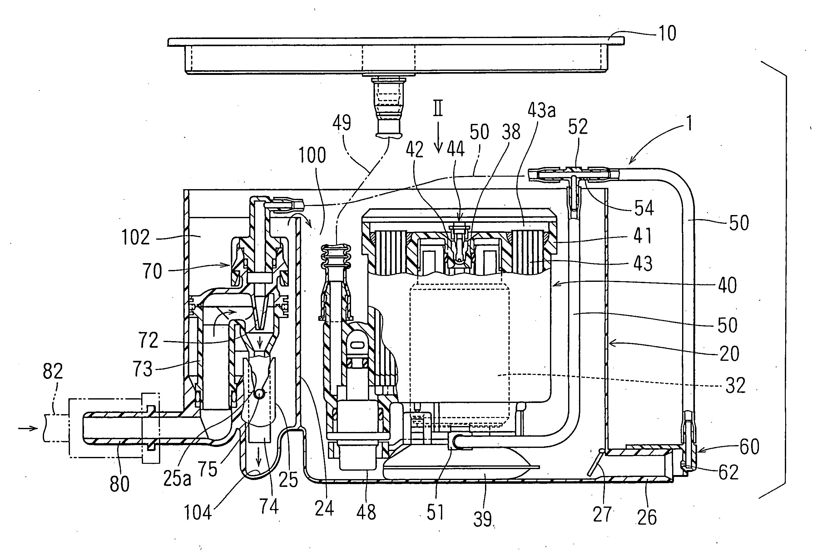 Fuel feed apparatus having sub tank and jet pump