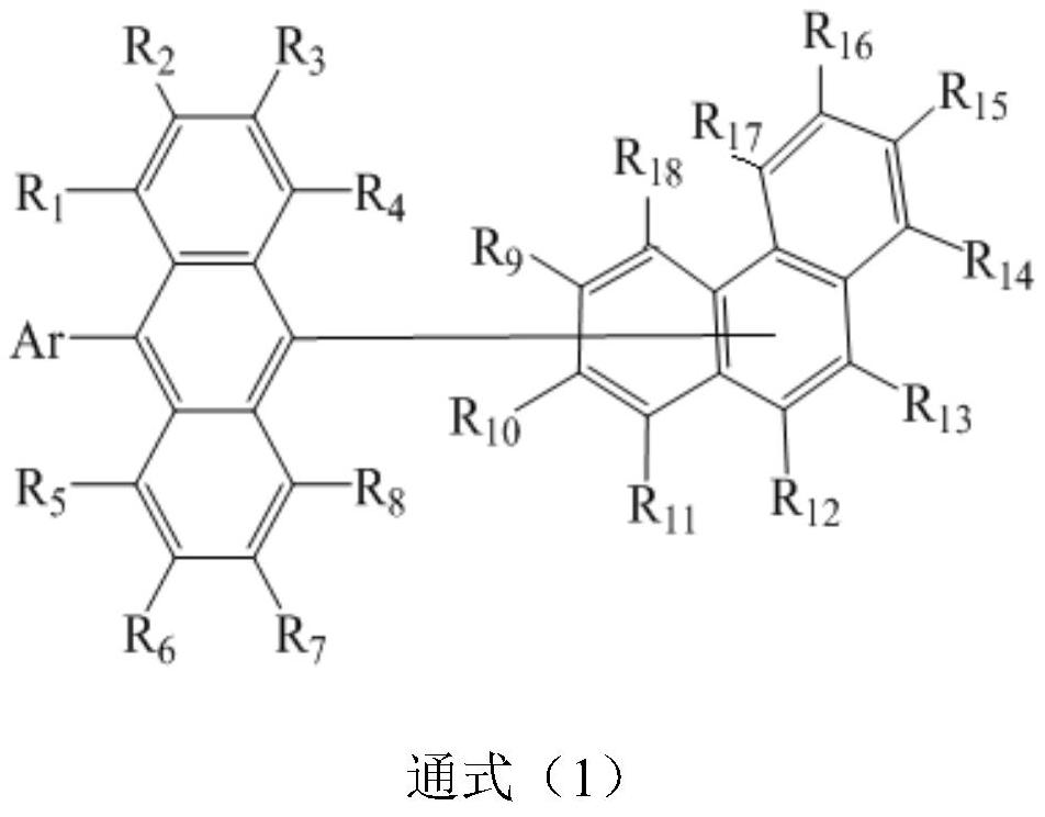 A compound with anthracene and phenanthrene as its core and its application in organic electroluminescent devices