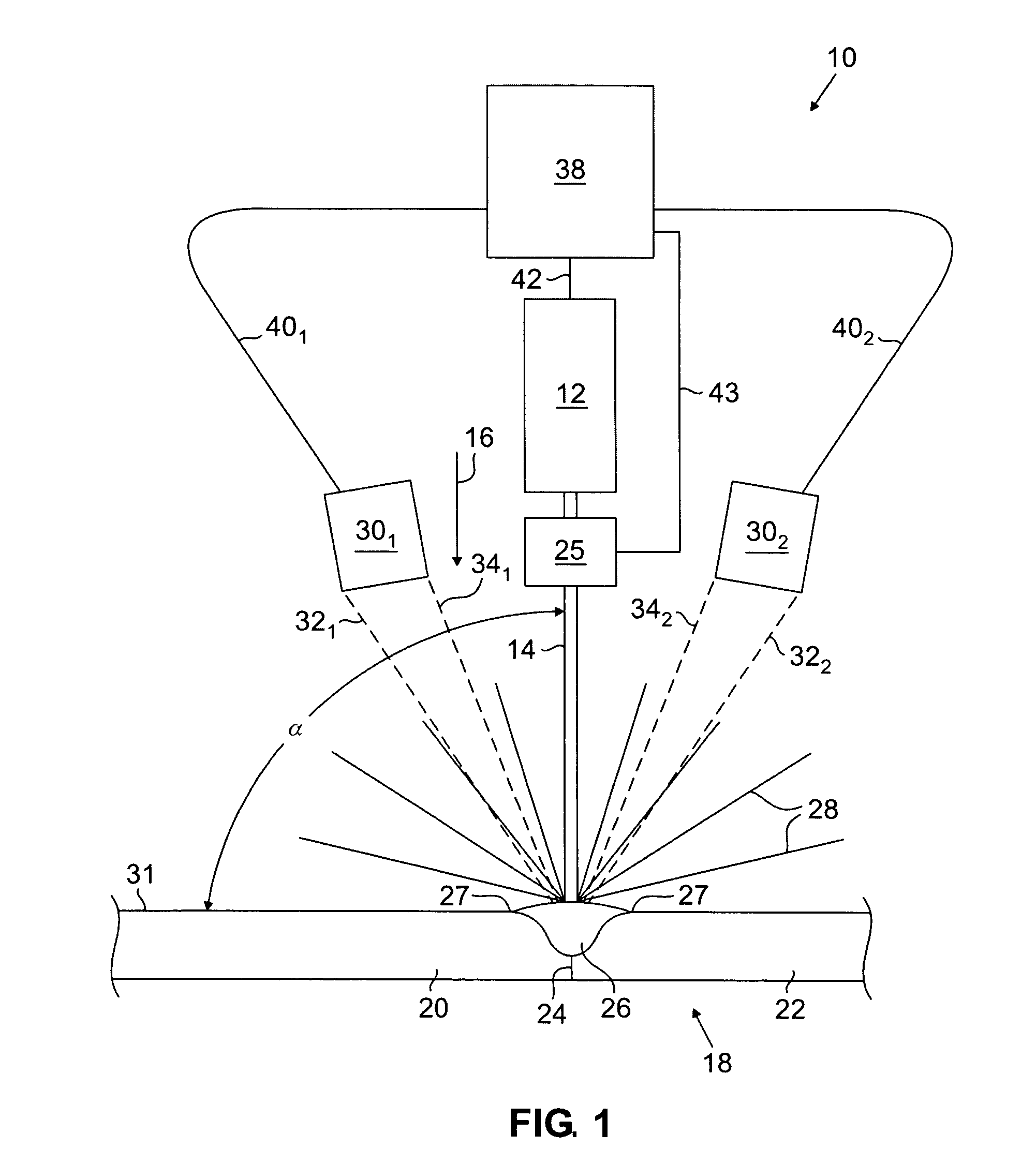 Method and apparatus for controlling and adjusting the intensity profile of a laser beam employed in a laser welder for welding polymeric and metallic components