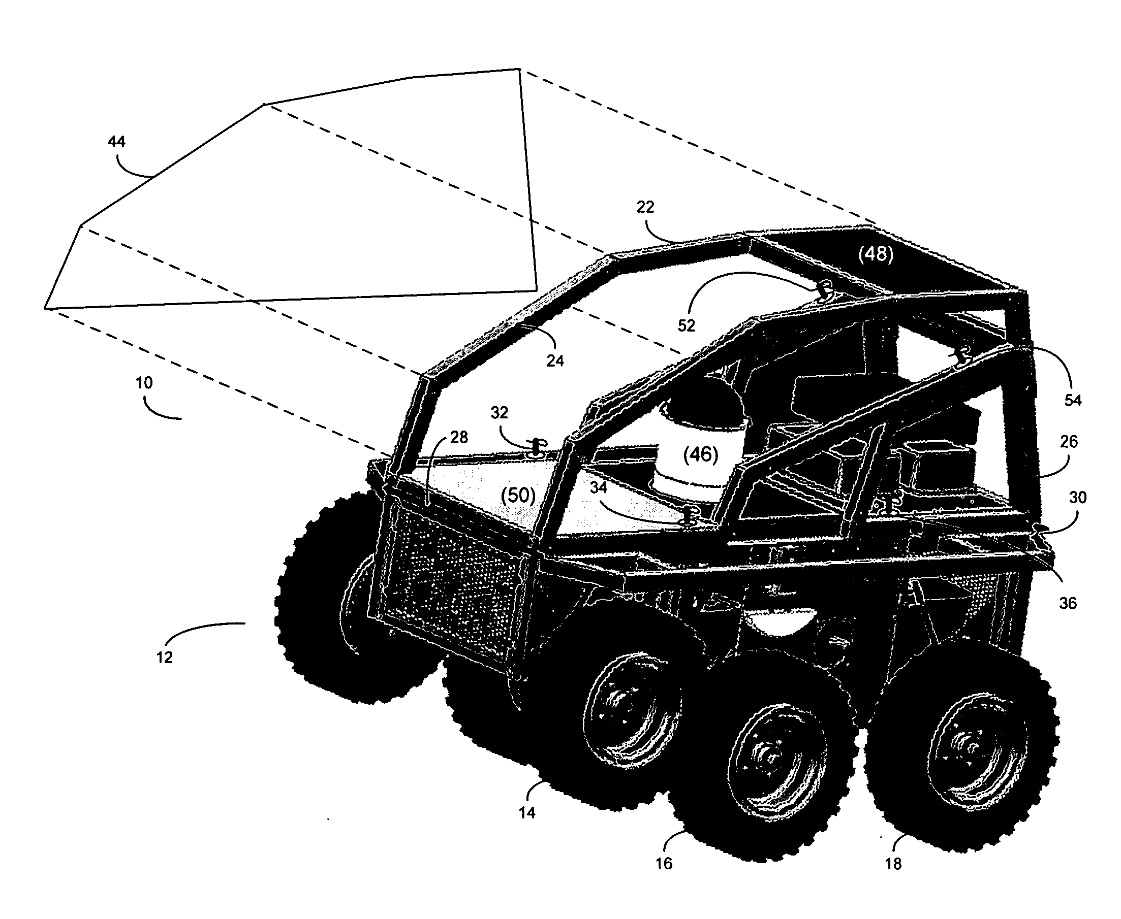 Roll cage assembly