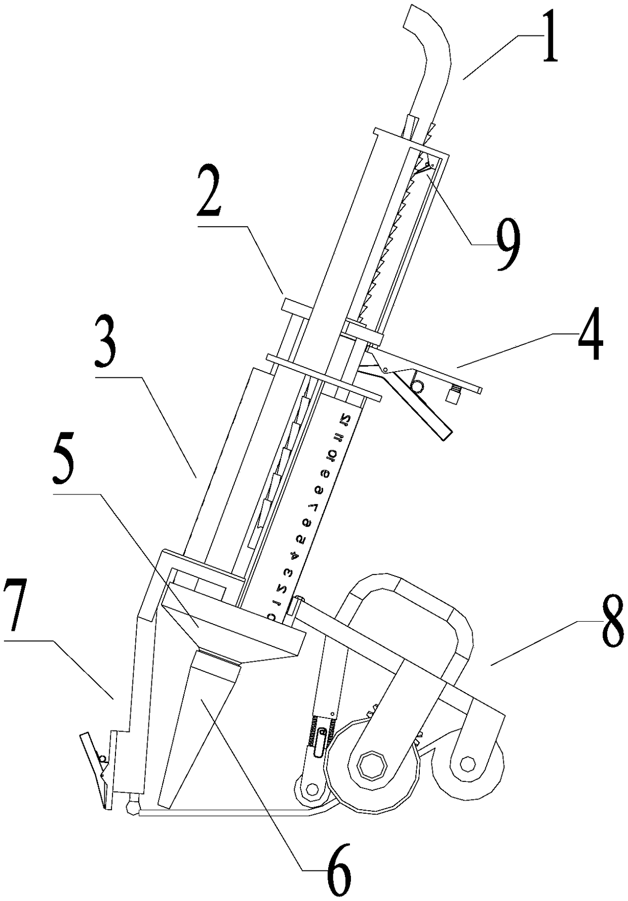 Combined seam glue construction device for building decoration