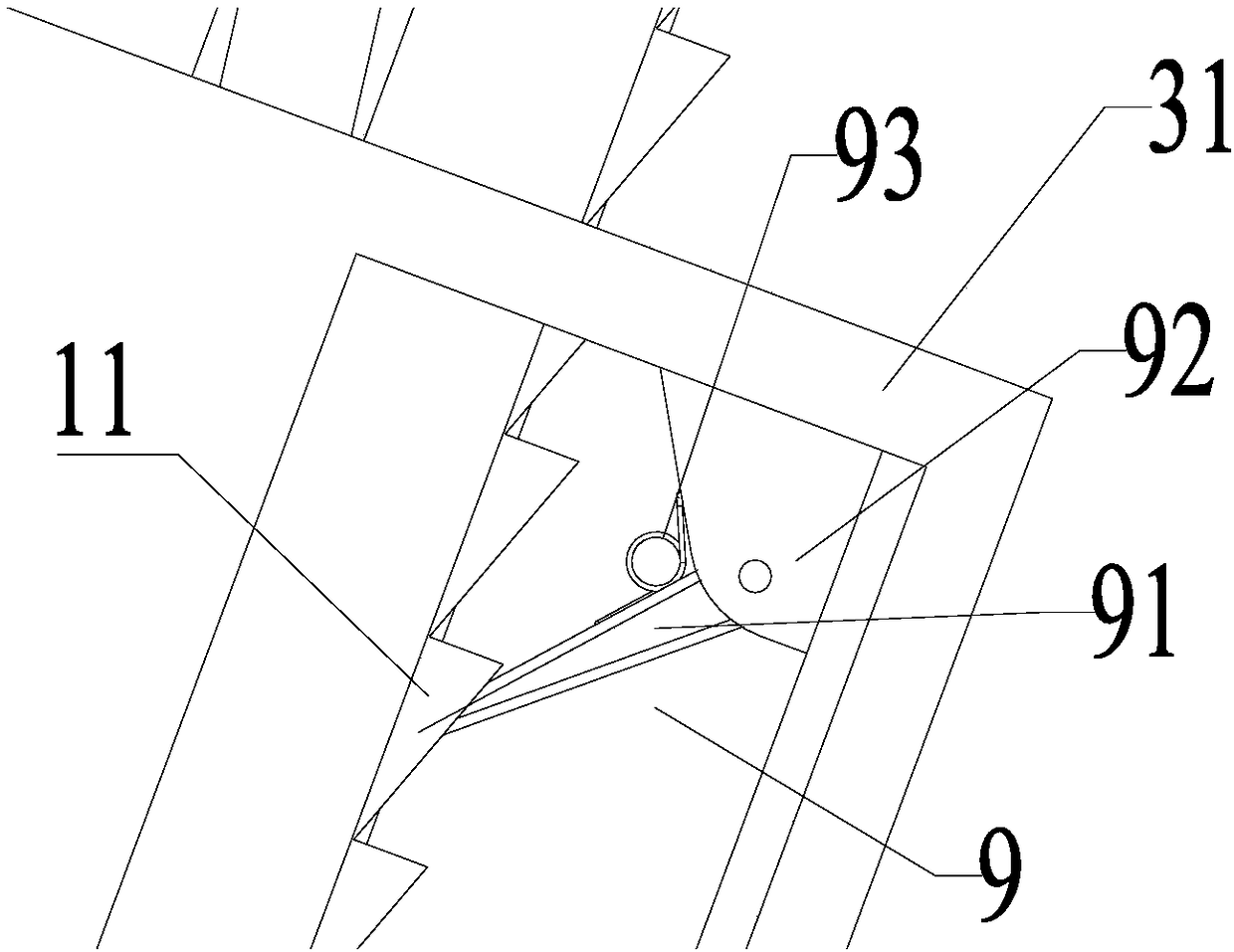 Combined seam glue construction device for building decoration