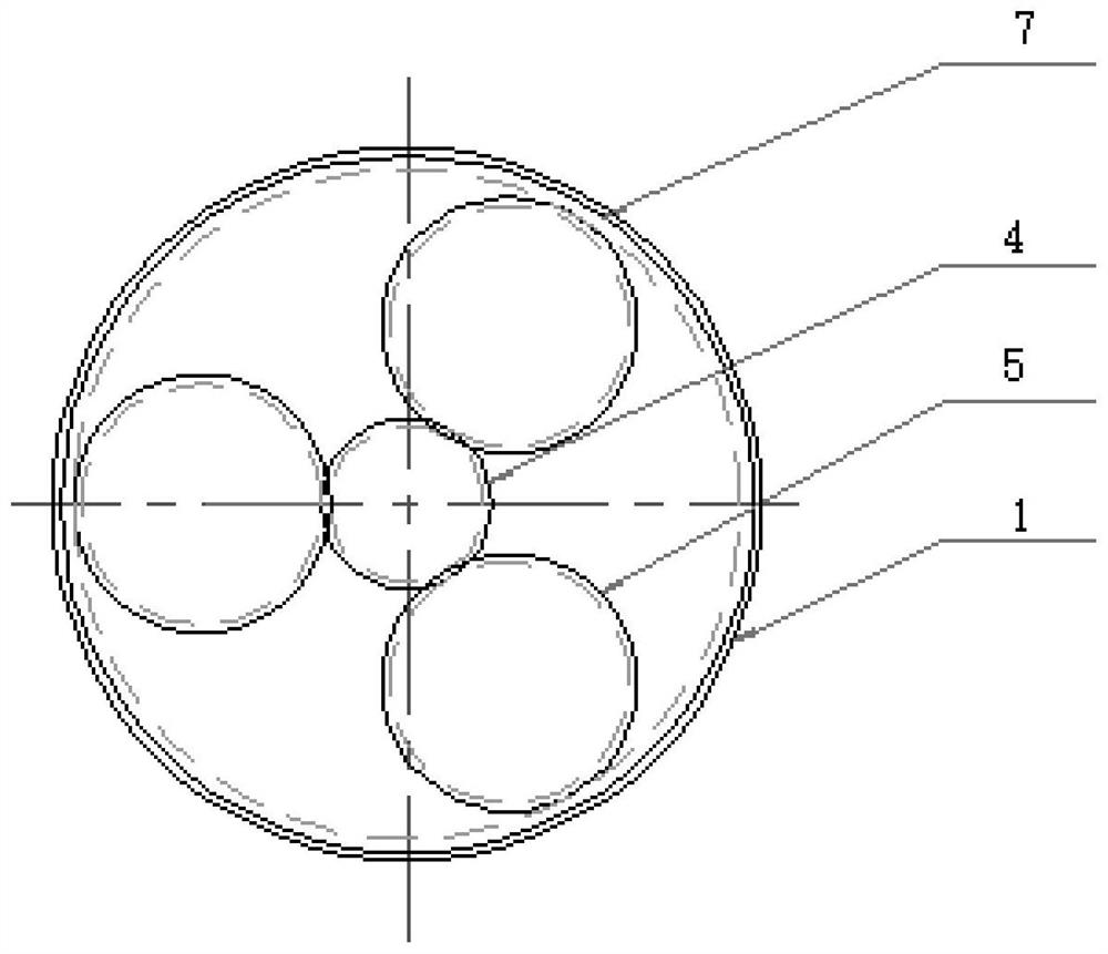 Planetary gear train anti-vibration grinding head device for stone plane grinding