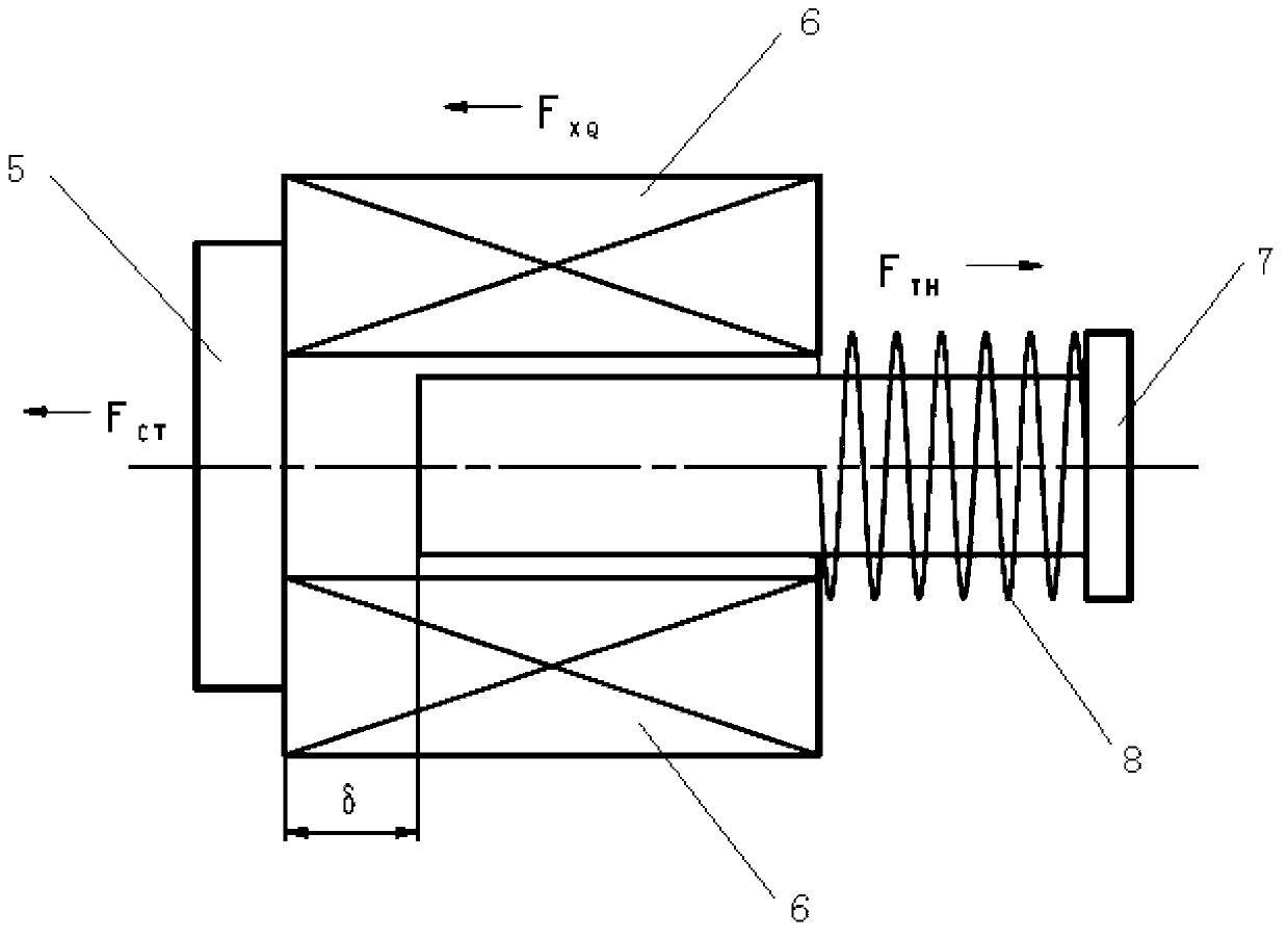 Undervoltage tripping device for circuit breaker