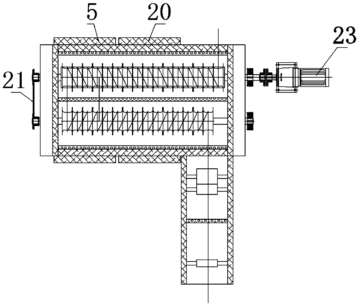 Continuous rope type scouring and bleaching steaming box for chemical and blended fabrics