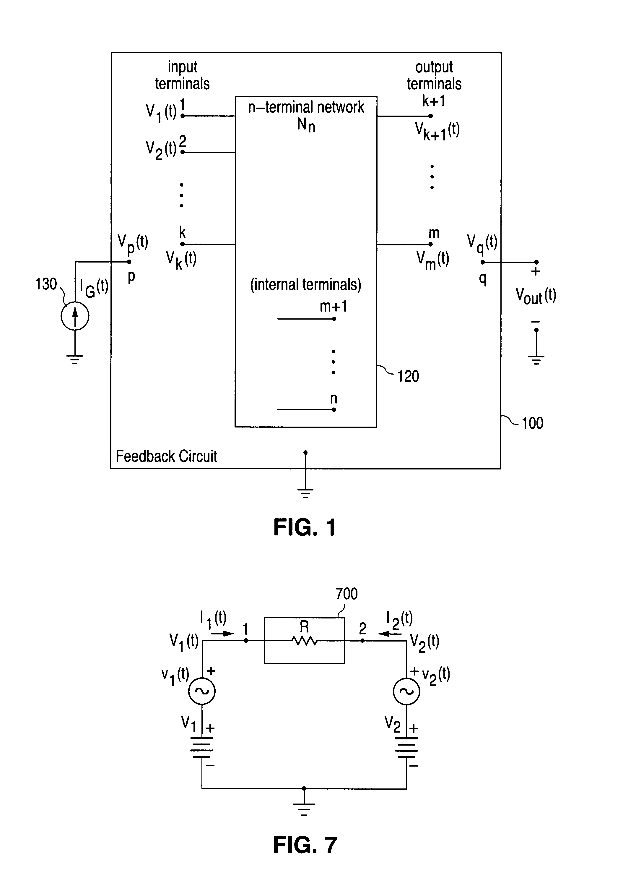 System and method for breaking a feedback loop using a voltage controlled voltage source terminated subnetwork model