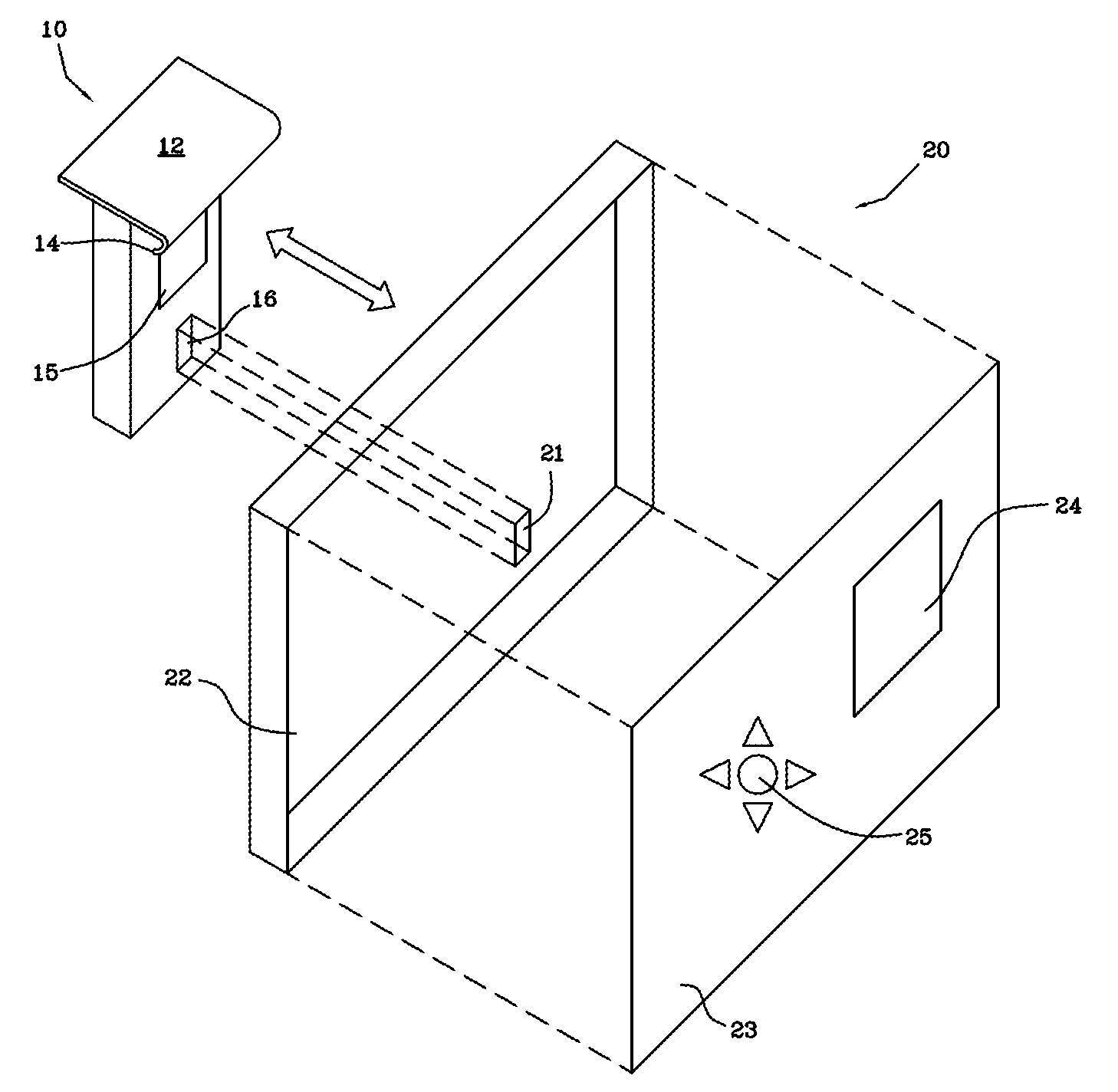 Glucose measuring module and insulin pump combination