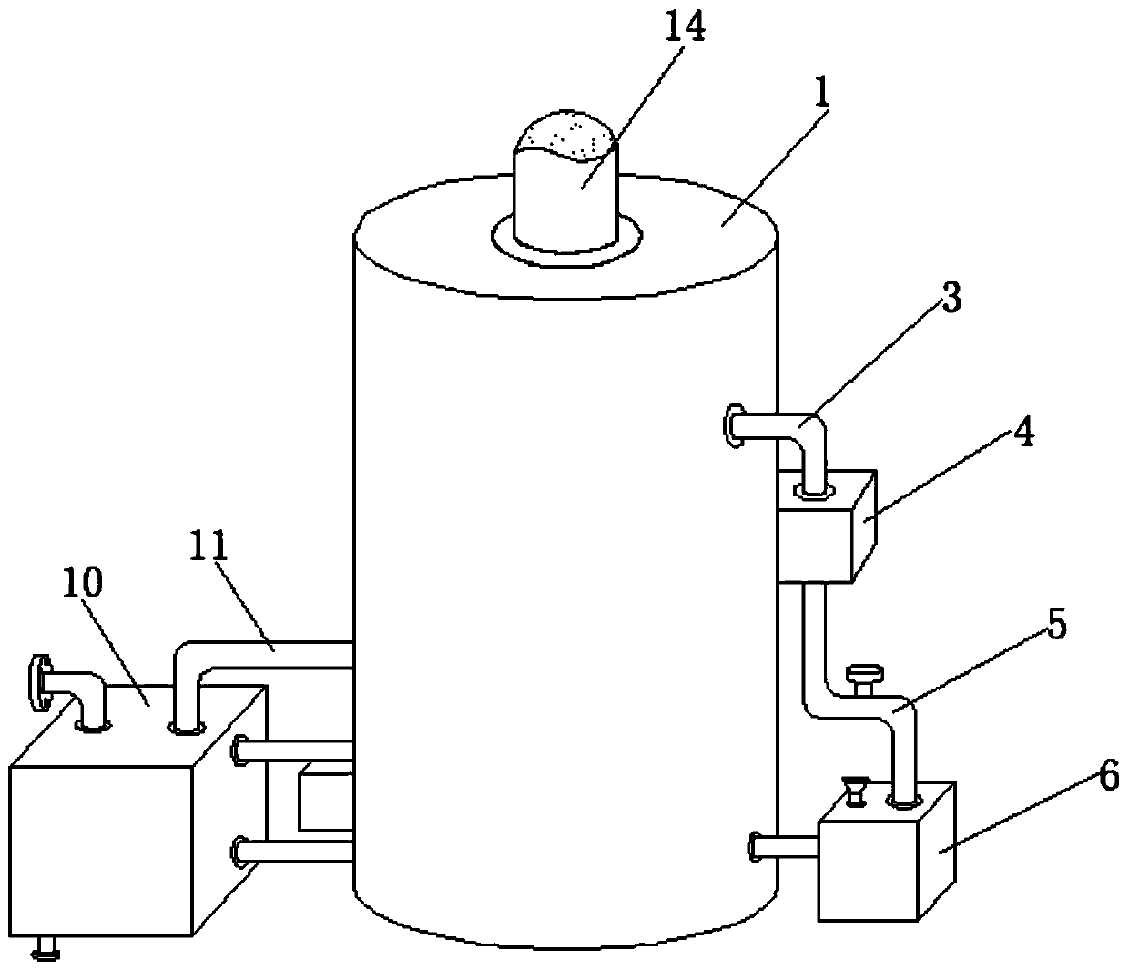 Spraying device for environment-friendly waste treatment