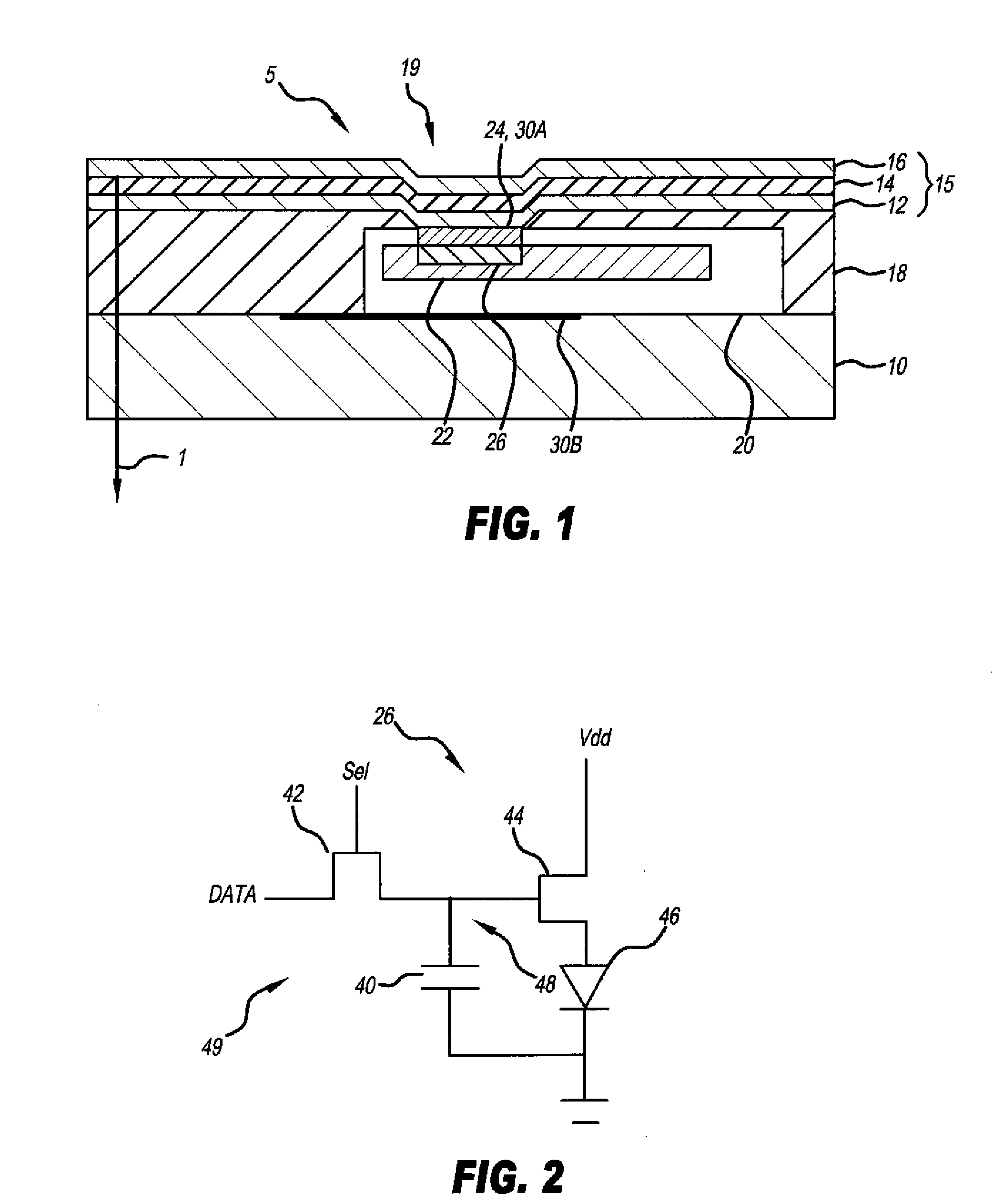 Display device with chiplets and light shields