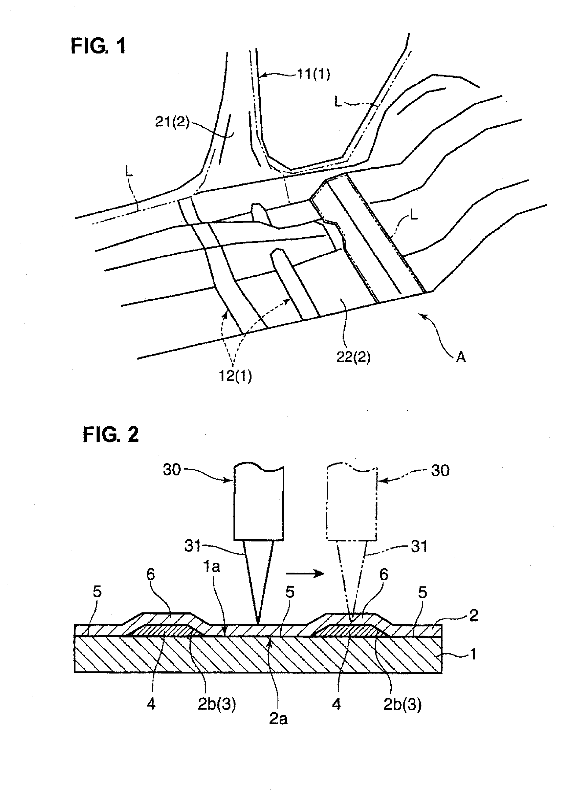 Joining structure and method of metal works