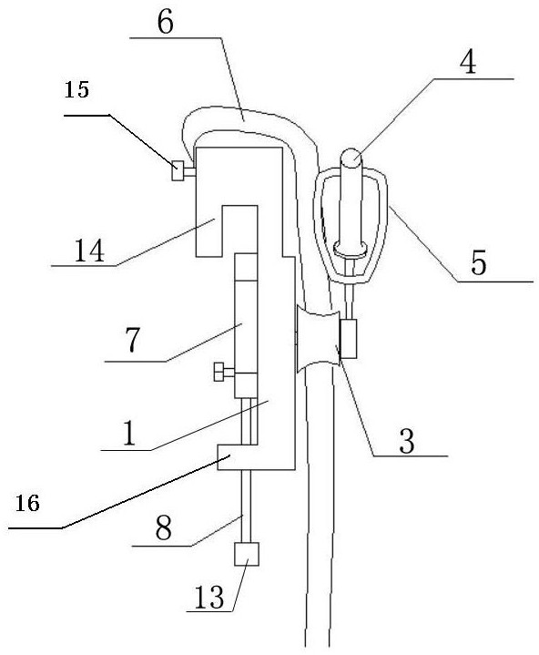 A 10kv equipped temporary wiring structure and wiring method