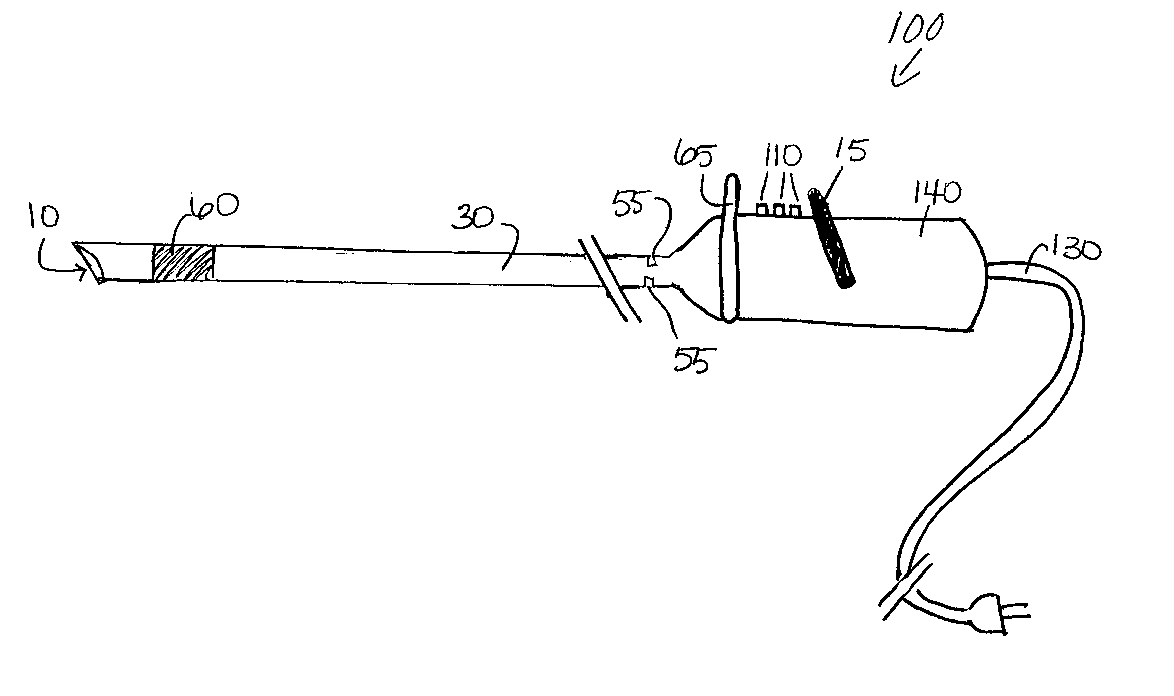 Deflectable tip videoarthroscope