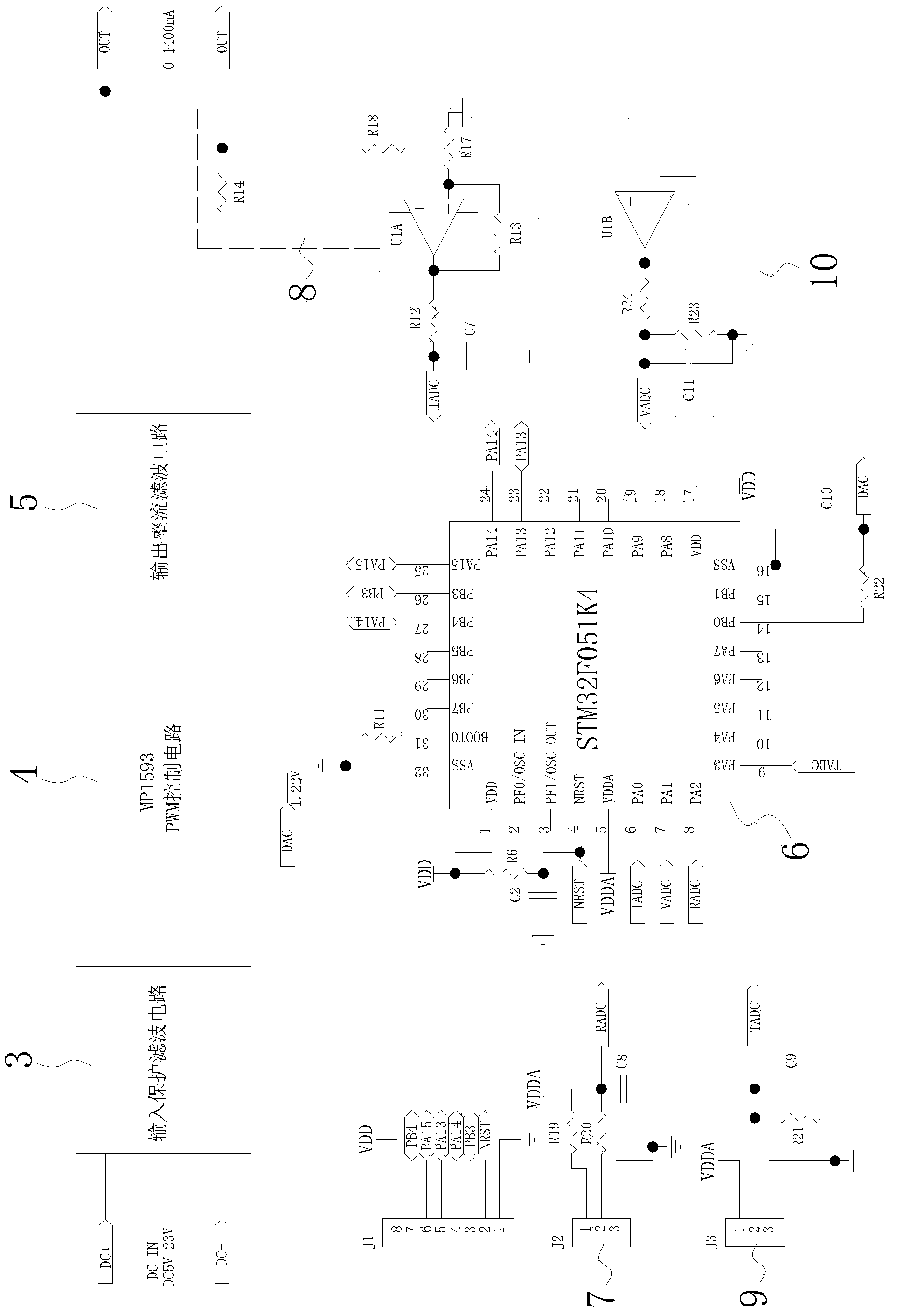 Digital linear dimming method for high-power LED