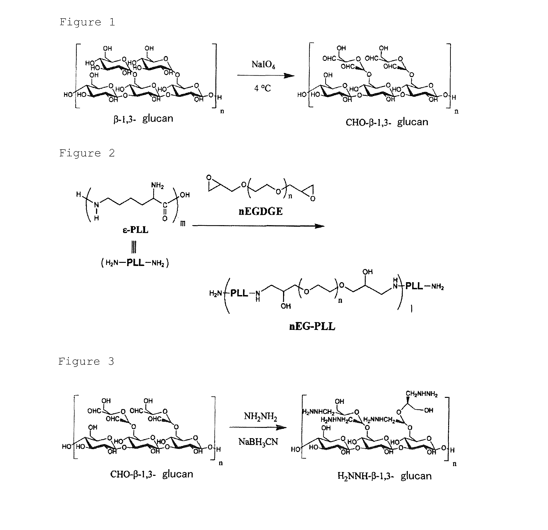 Β-1,3-glucan-derived polyaldehyde/polyamine hydrogel