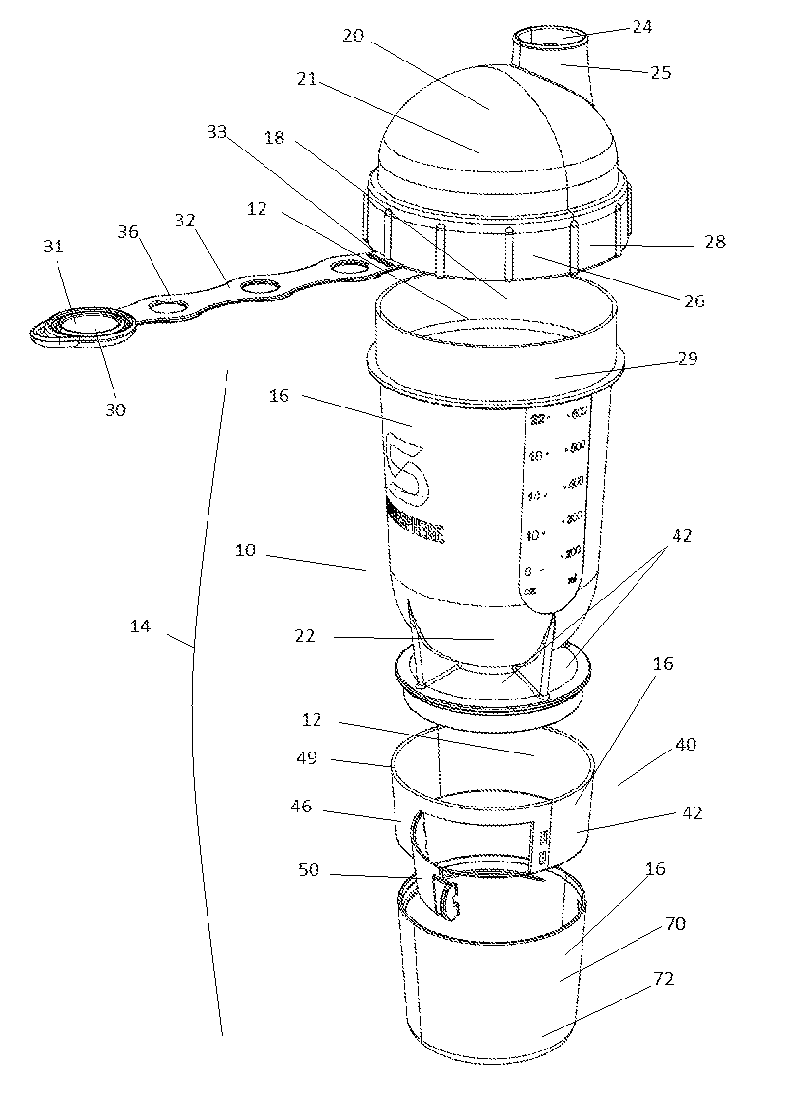 Sports and/or mixing bottle