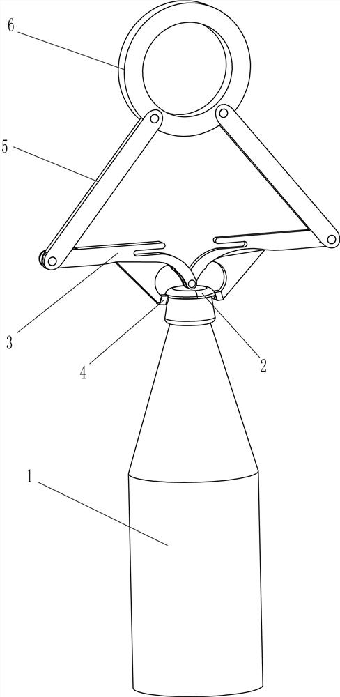 A double-ended bottle opener