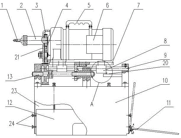 Threaded hole drilling and tapping machine