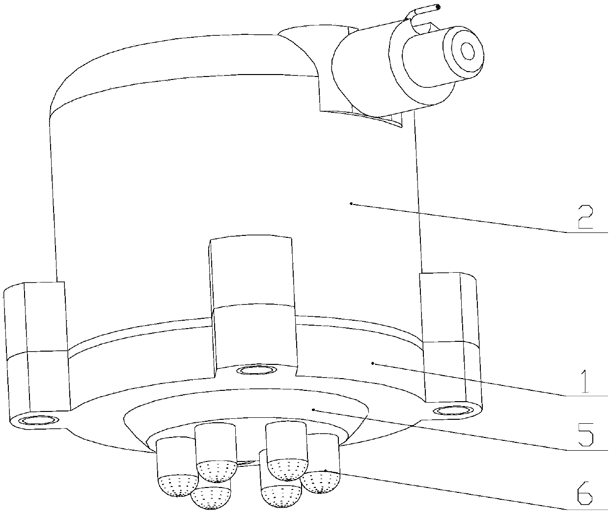 Electroencephalogram acquisition wet electrode