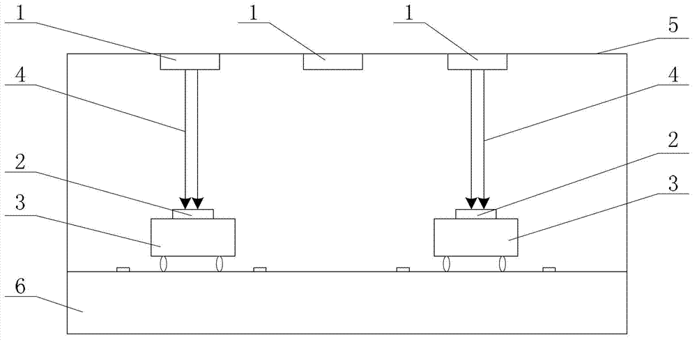 LED light address emitter, vehicle networking system and electronic map drawing method