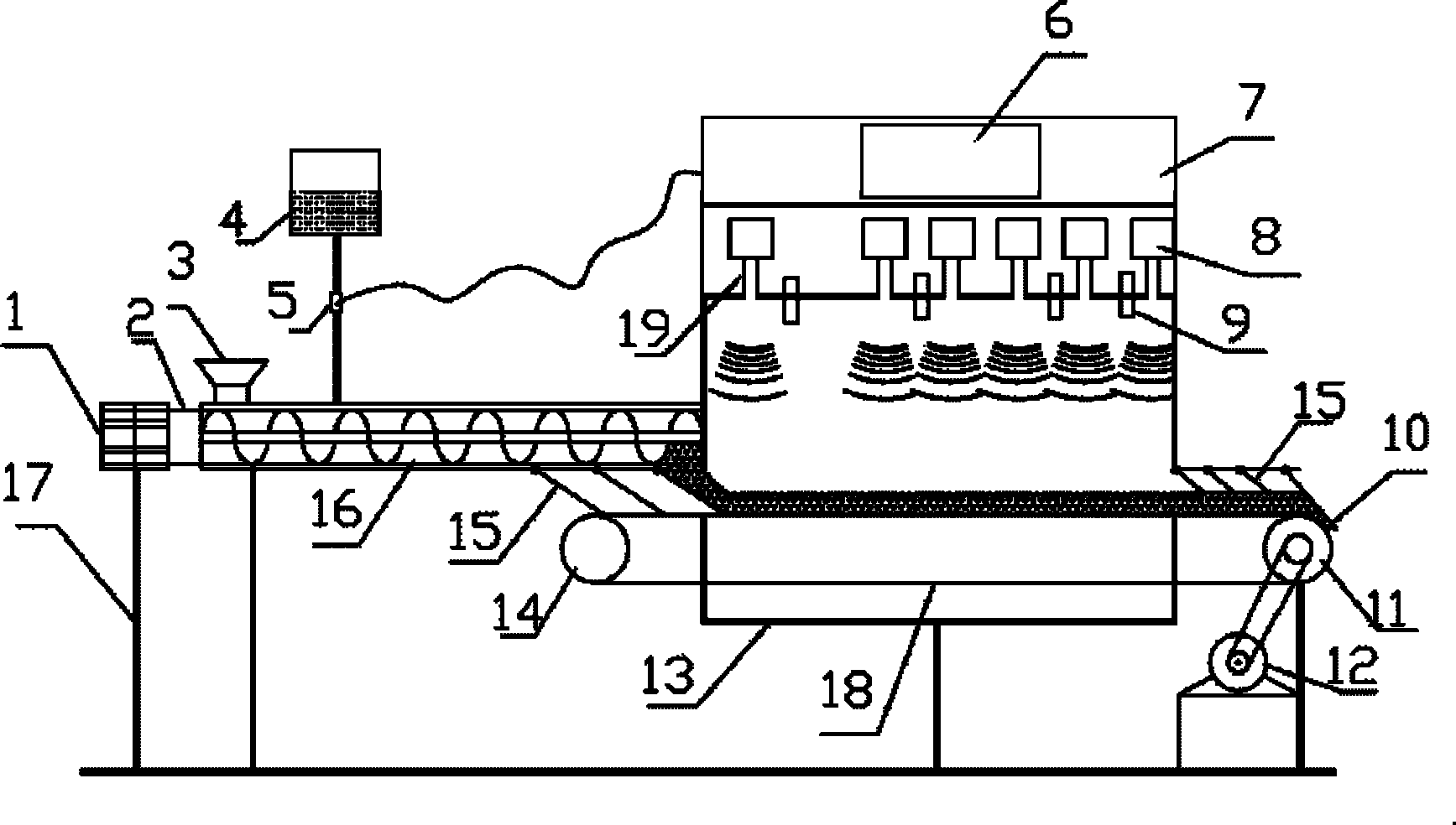 Module coupling biomass microwave dry or semidry pretreatment reactor