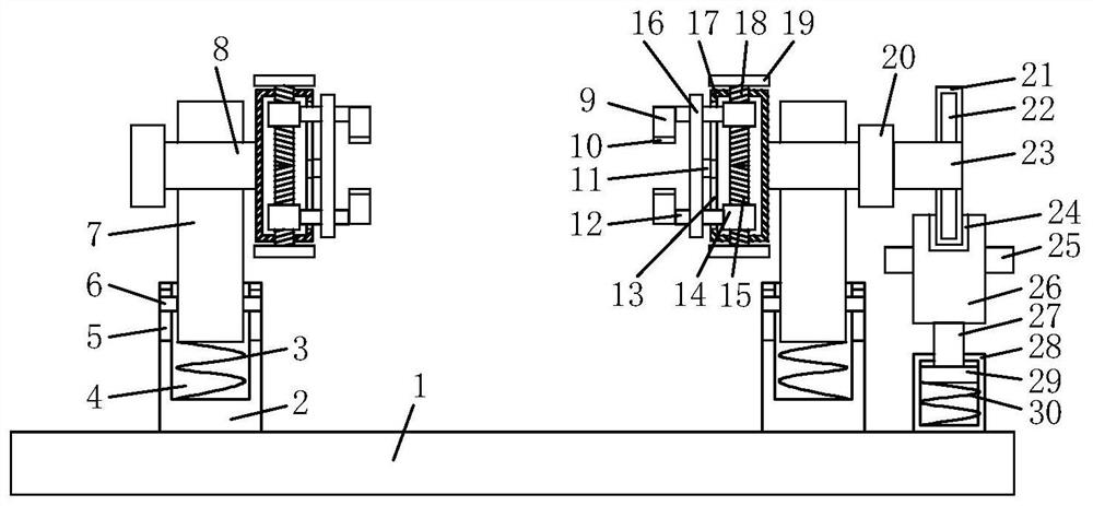 A fixture for processing the steel back of a brake pad