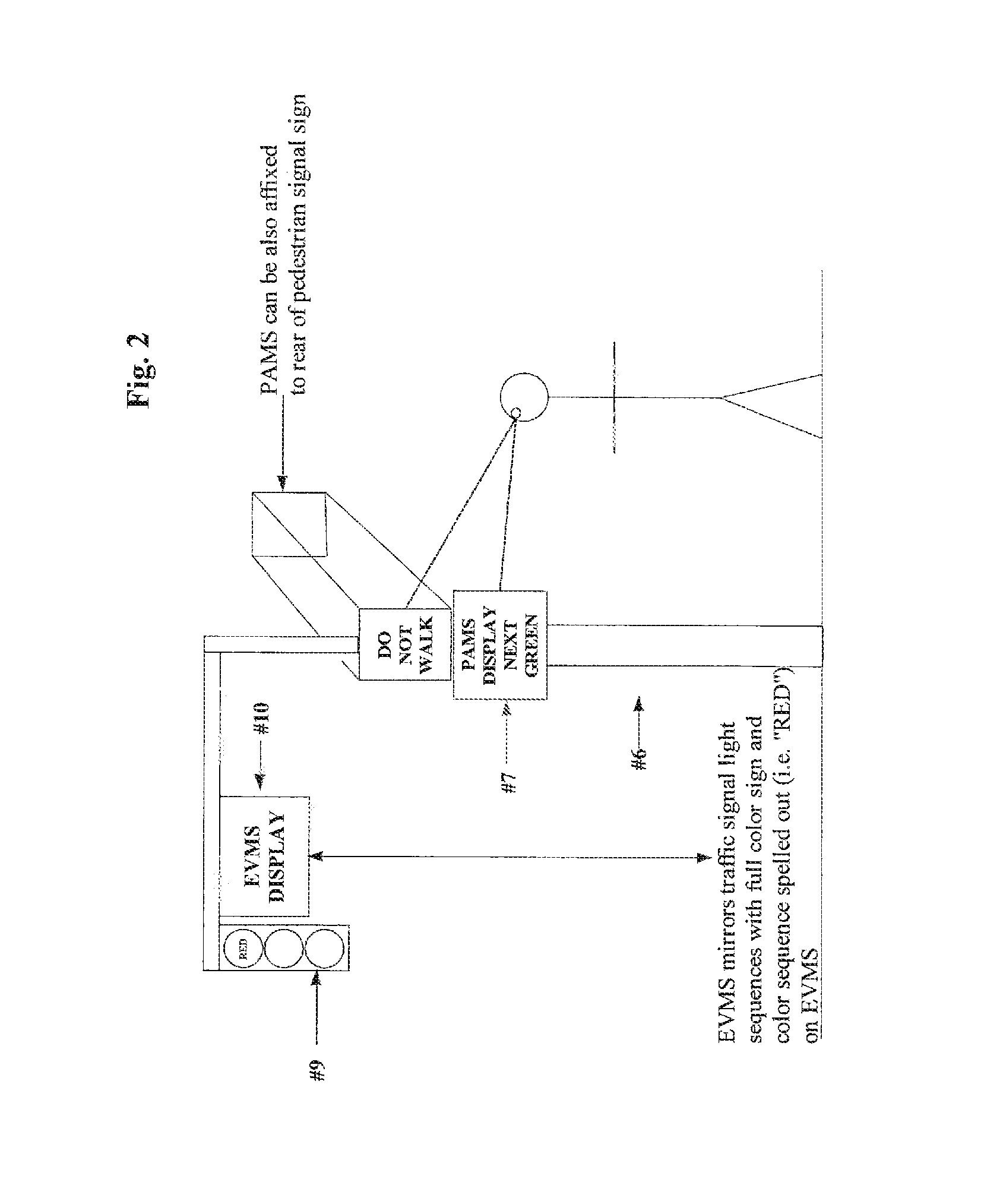 Traffic signal device for driver/pedestrian/cyclist advisory message screen at signalized intersections