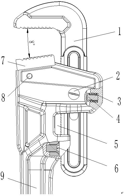 Quick pipe wrench