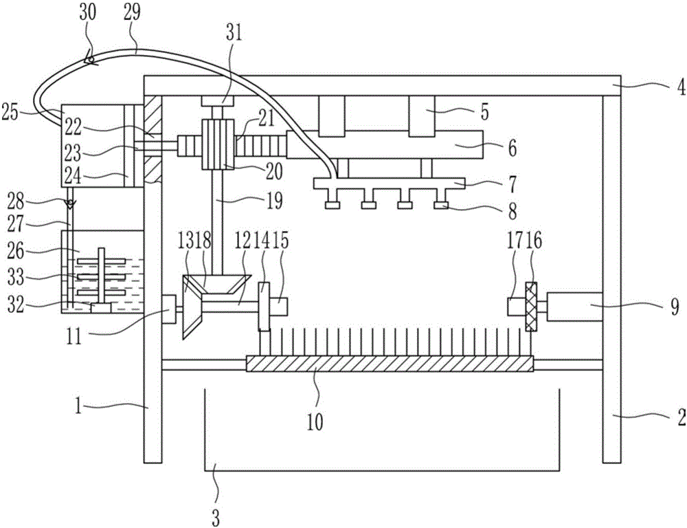 Engineering oil pipe surface paint spraying device