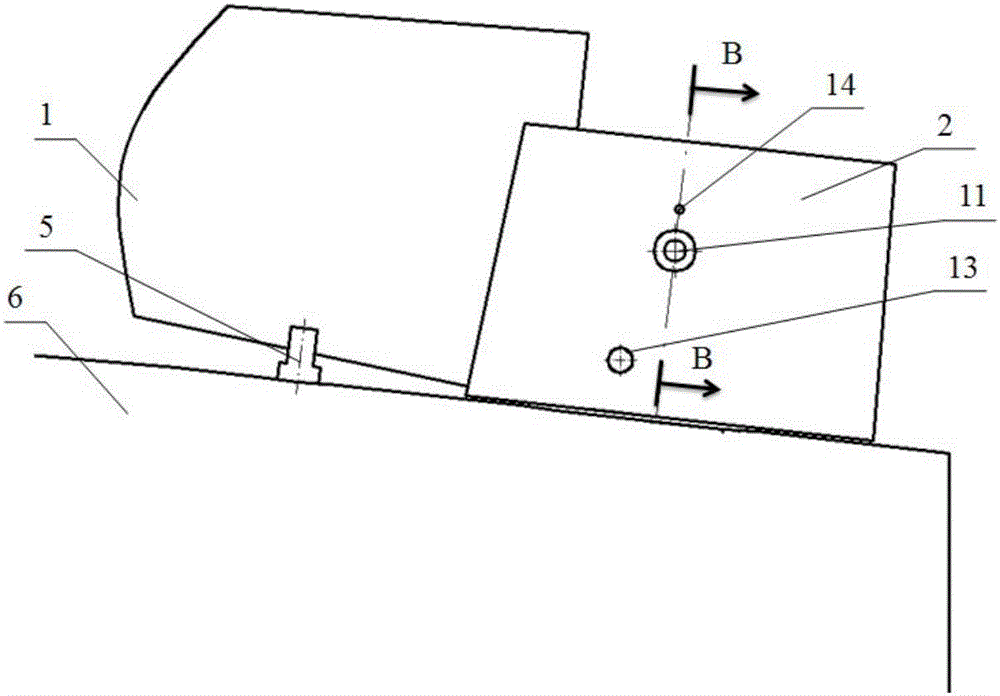 Control surface longitudinal folding mechanism