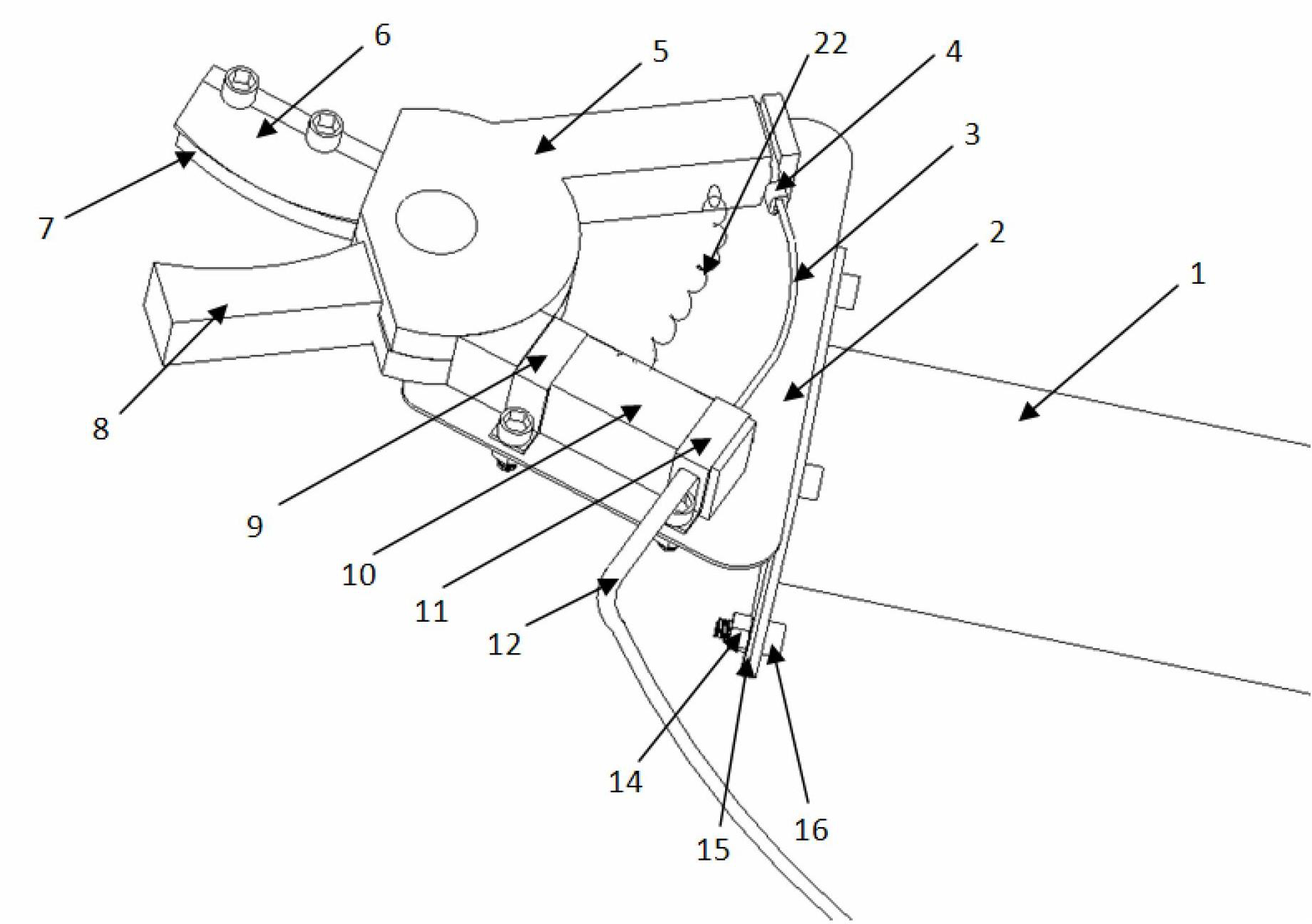 End effector of multi-melon-fruit picking robot