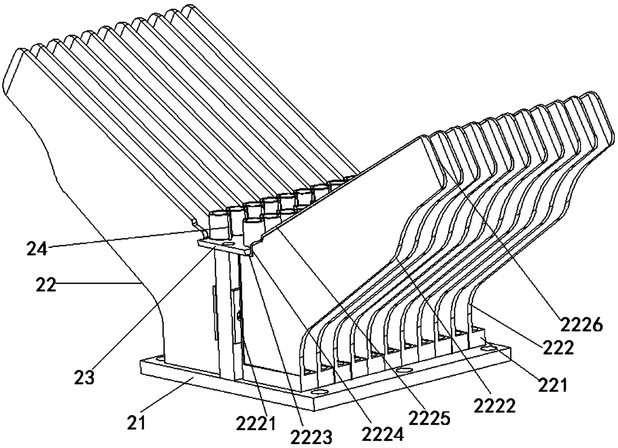 Vacuum blood-collecting vessel multi-direction motion clamping conveying device