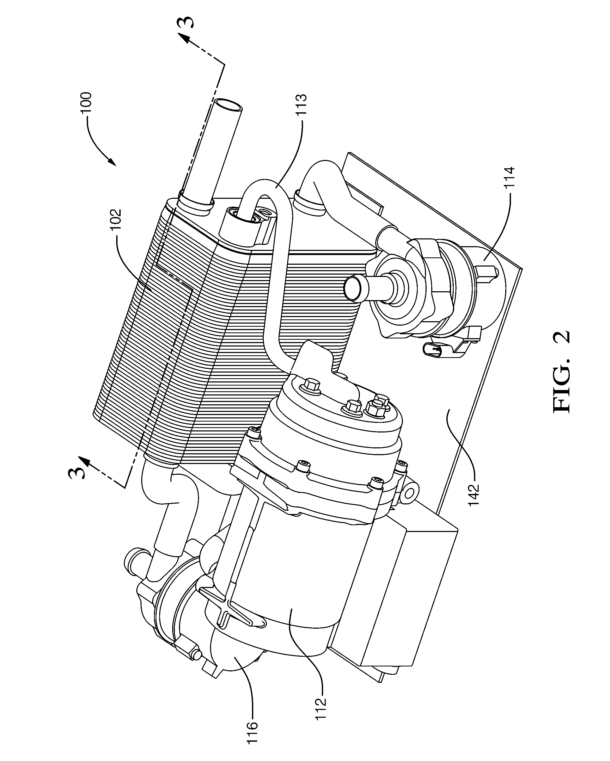 Unitary heat pump air conditioner having a heat exchanger with an integral accumulator