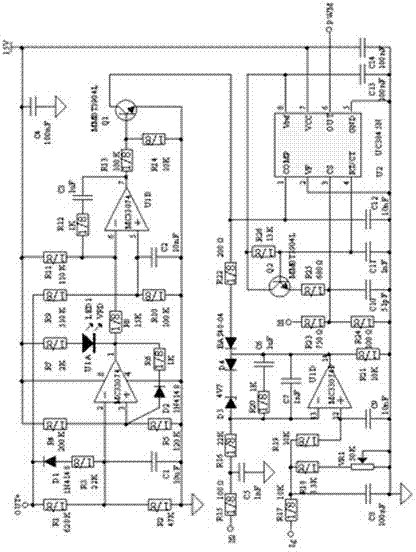 Electric shock protection device for electric welding machine