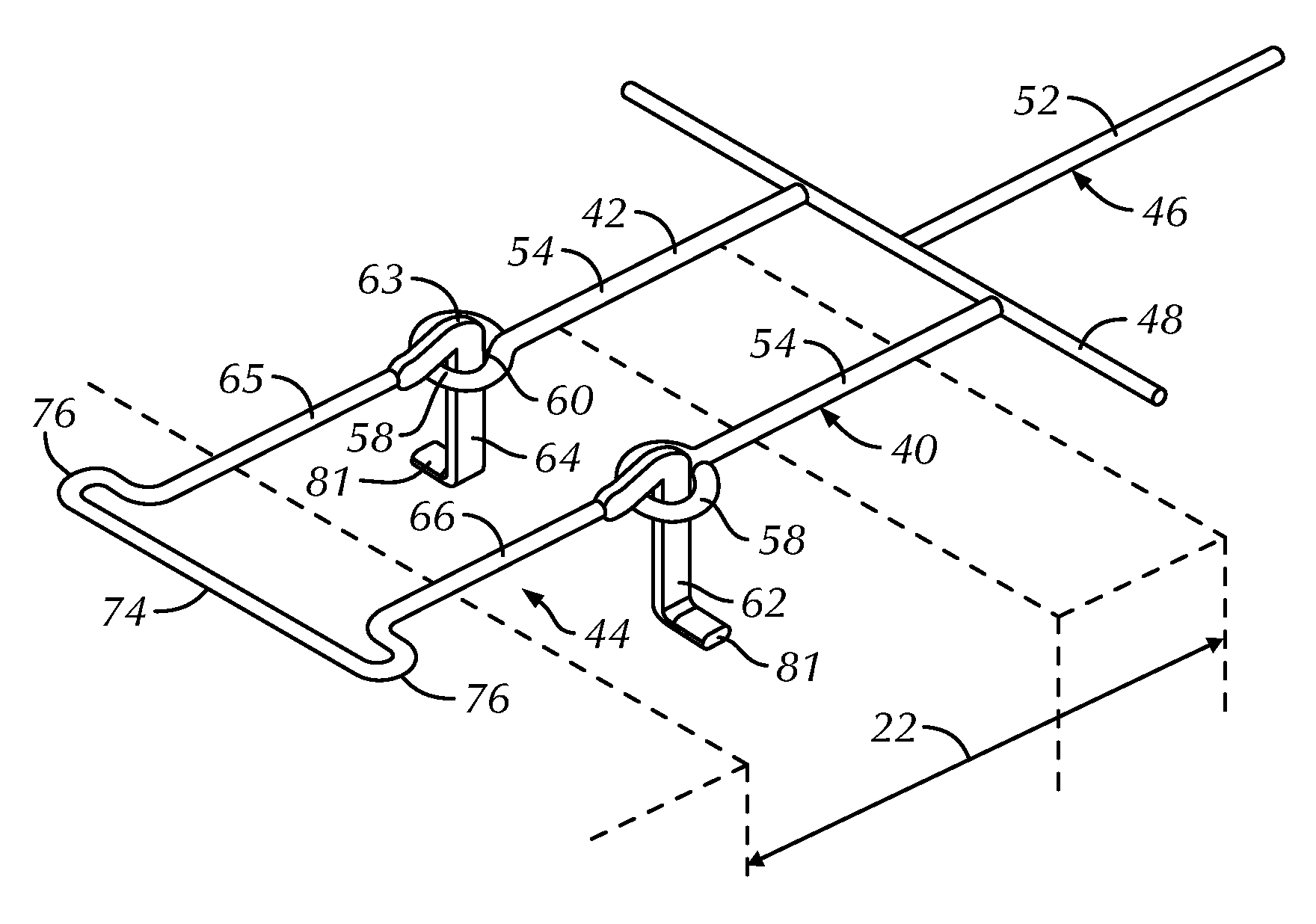 Pullout resistant pintle and anchoring system utilizing the same