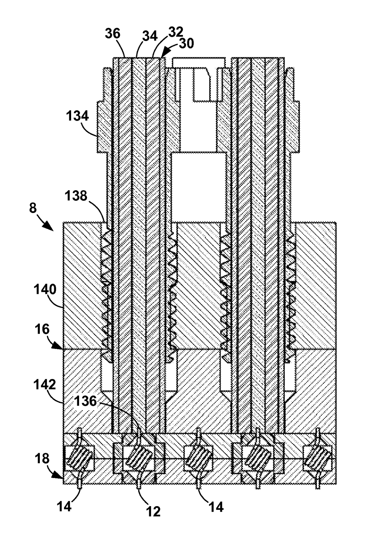 Controlled-impedance cable termination using compliant interconnect elements