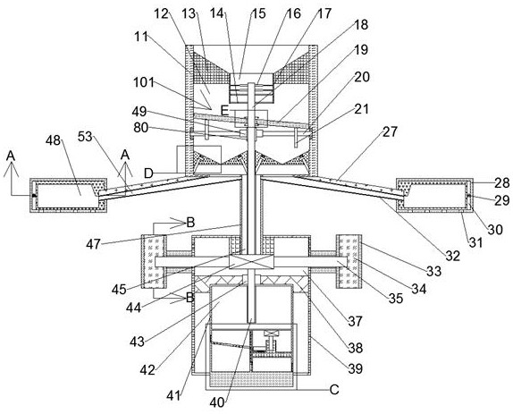 Fish food stirring machine capable of uniformly scattering food