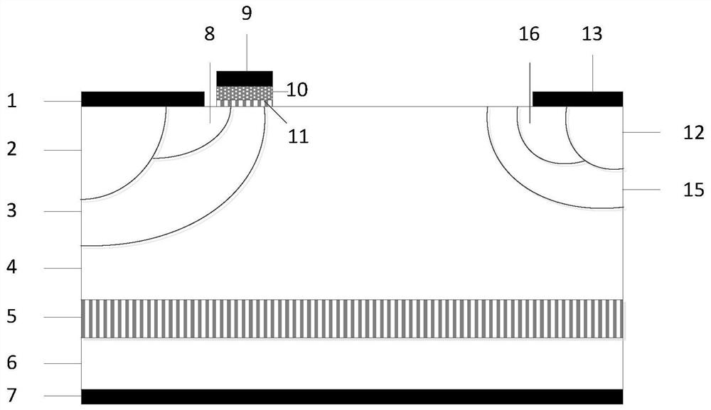 A kind of horizontal rc-igbt device and its preparation method