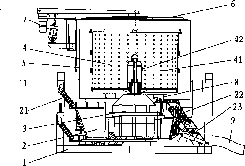 Suspension-type loose fiber dryer