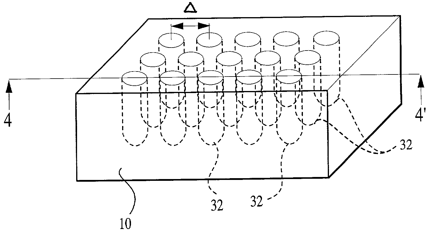 Method of forming mirrors by surface transformation of empty spaces in solid state materials