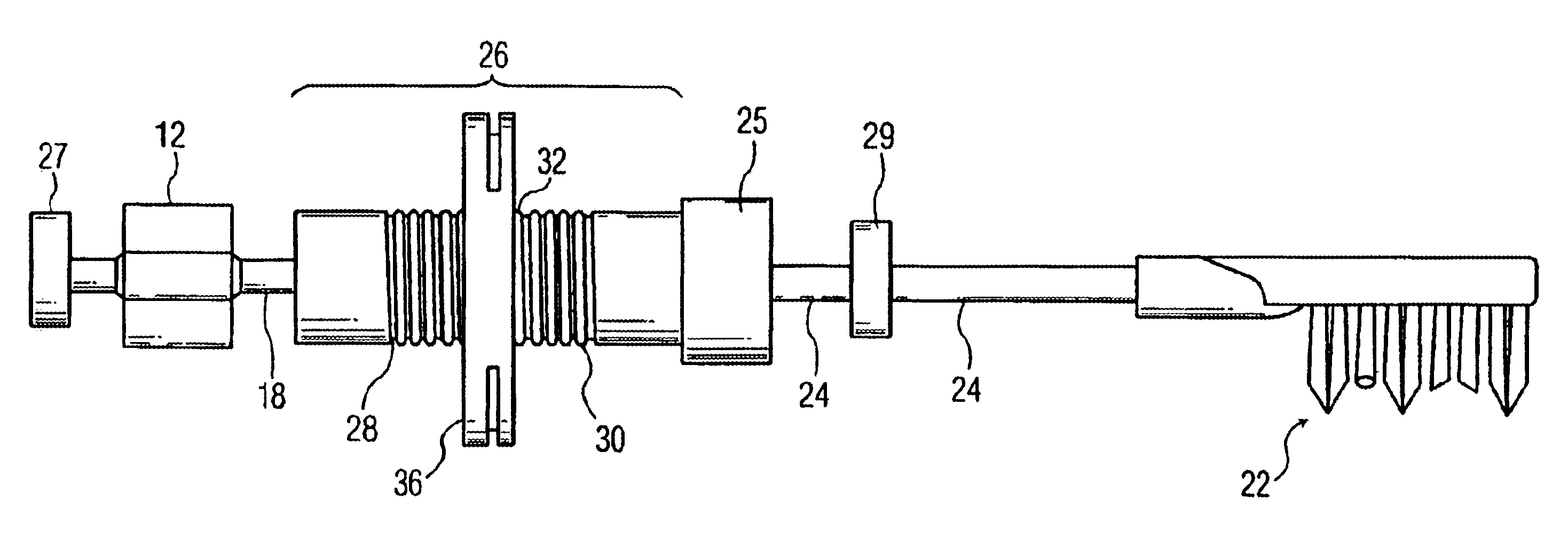 Nodal mounted system for driving a power appliance