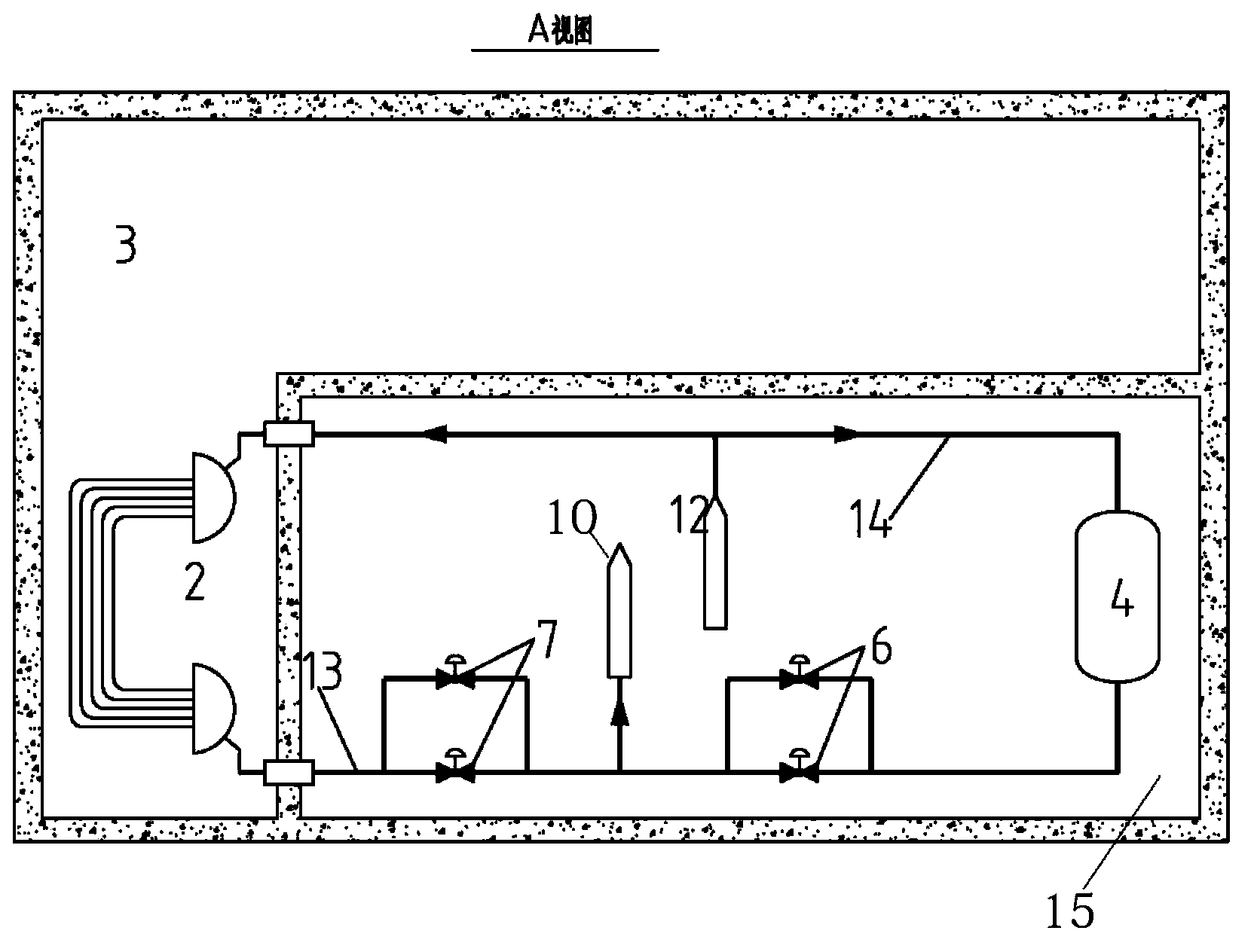 Passive waste heat discharge system of nuclear power station steam generator secondary side