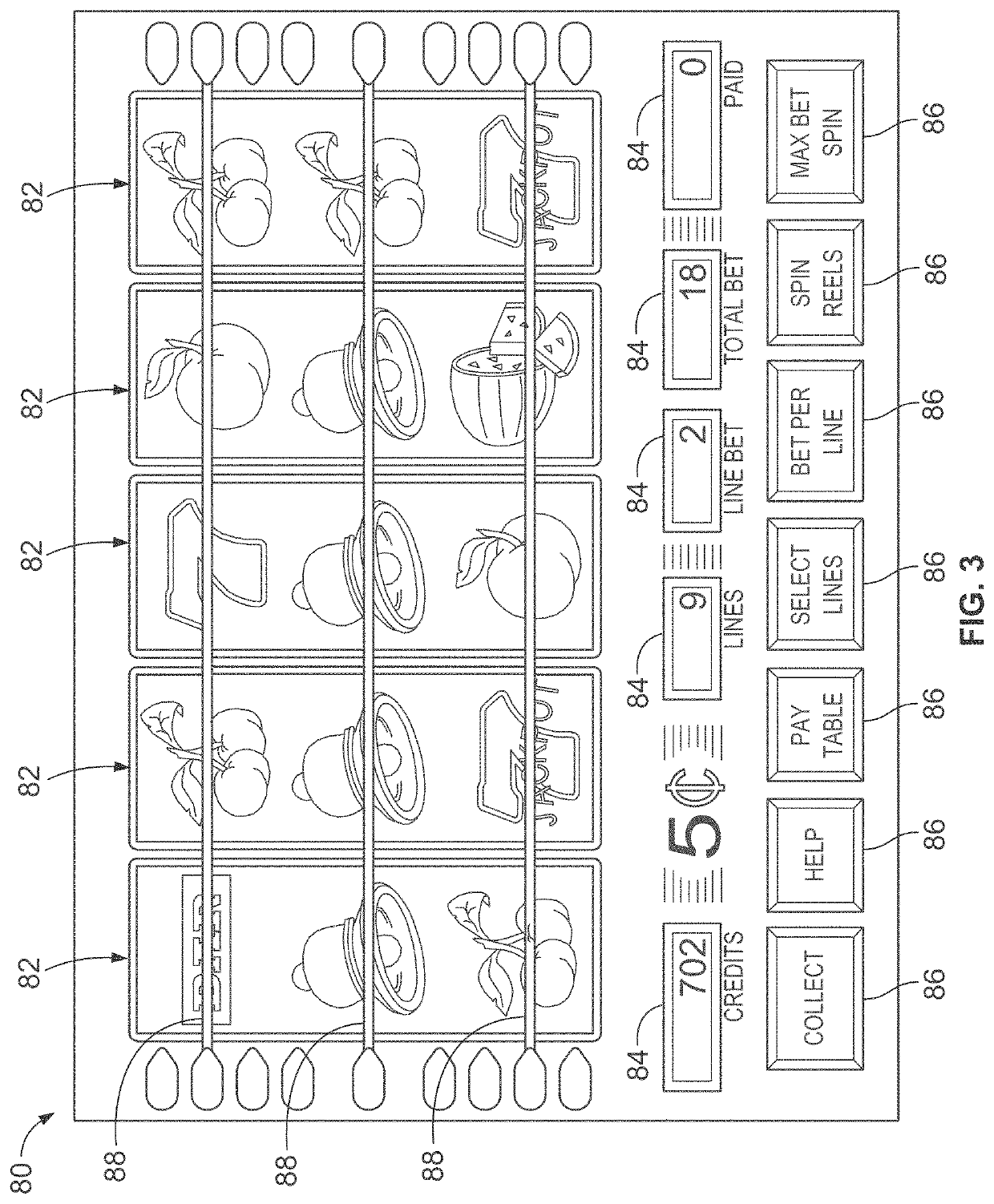 Combination bill entry/ticket dispensing structure for a gaming machine