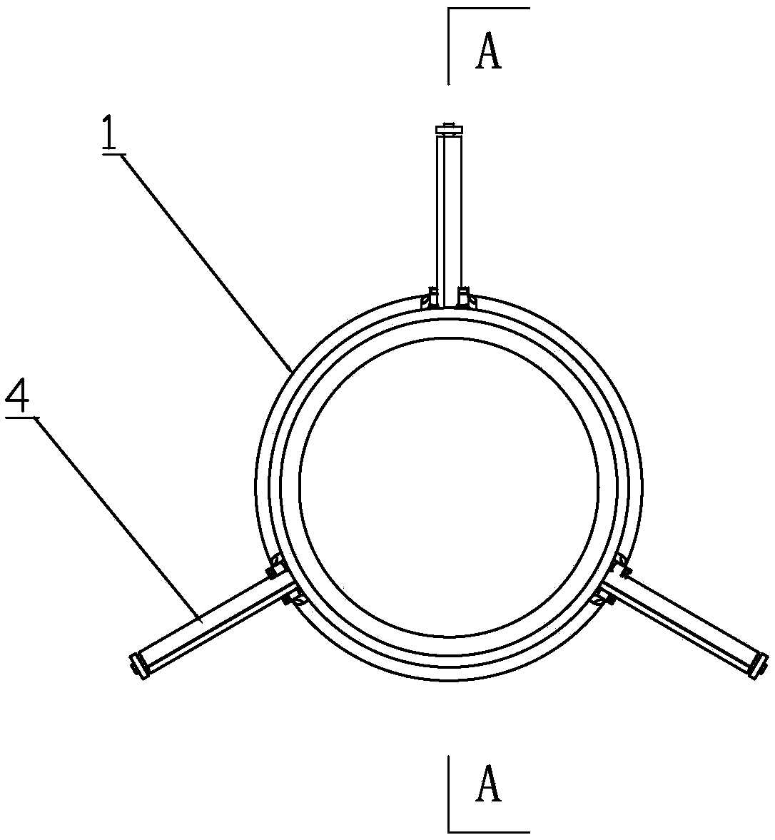 A tail rudder of an underwater vehicle