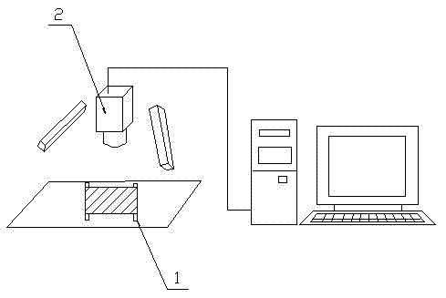 Device for measuring density of weft knitted fabric based on image analysis