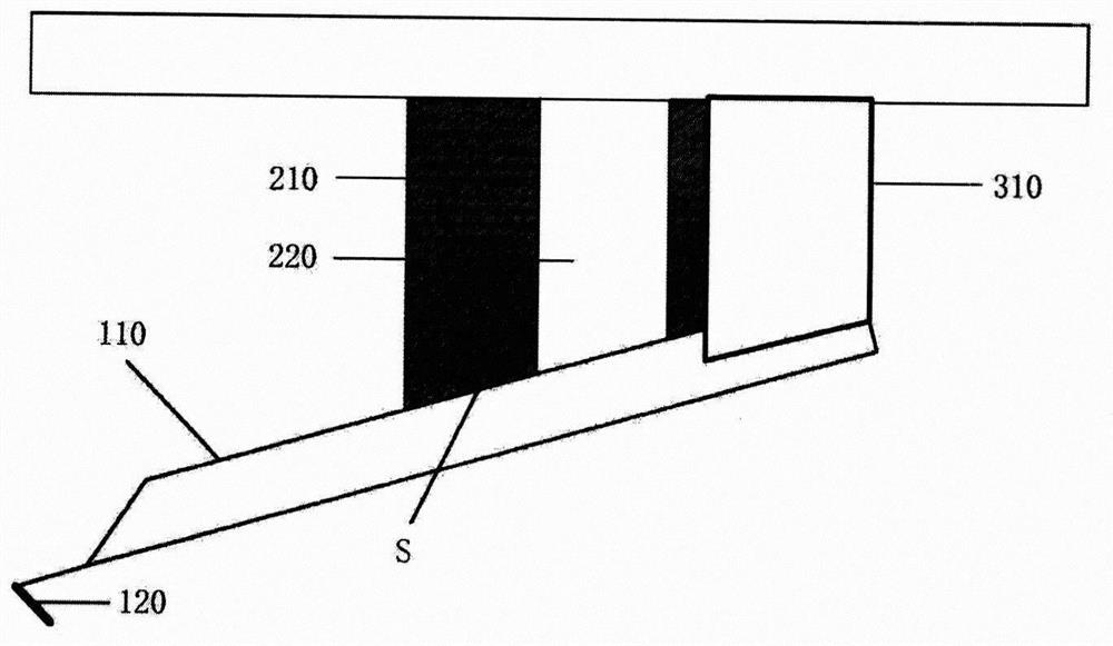 Atomic force microscope probe device for applying fixed force