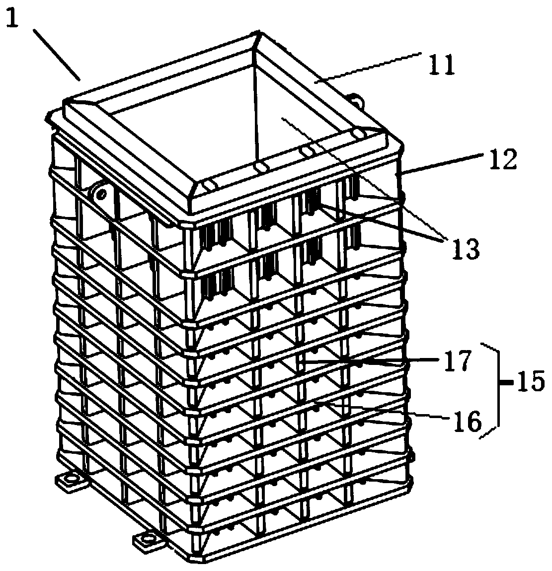 Partition-plate-free open-close type filter chamber for sludge dewatering