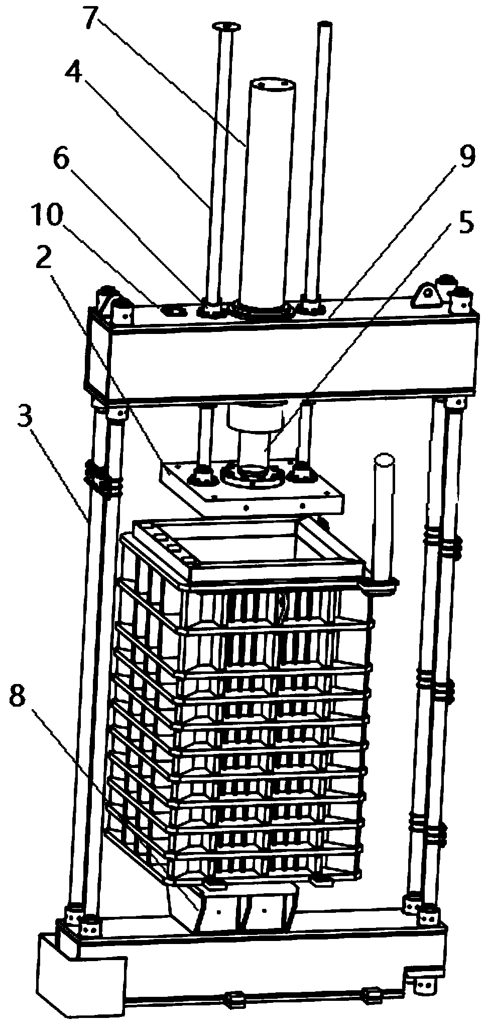 Partition-plate-free open-close type filter chamber for sludge dewatering