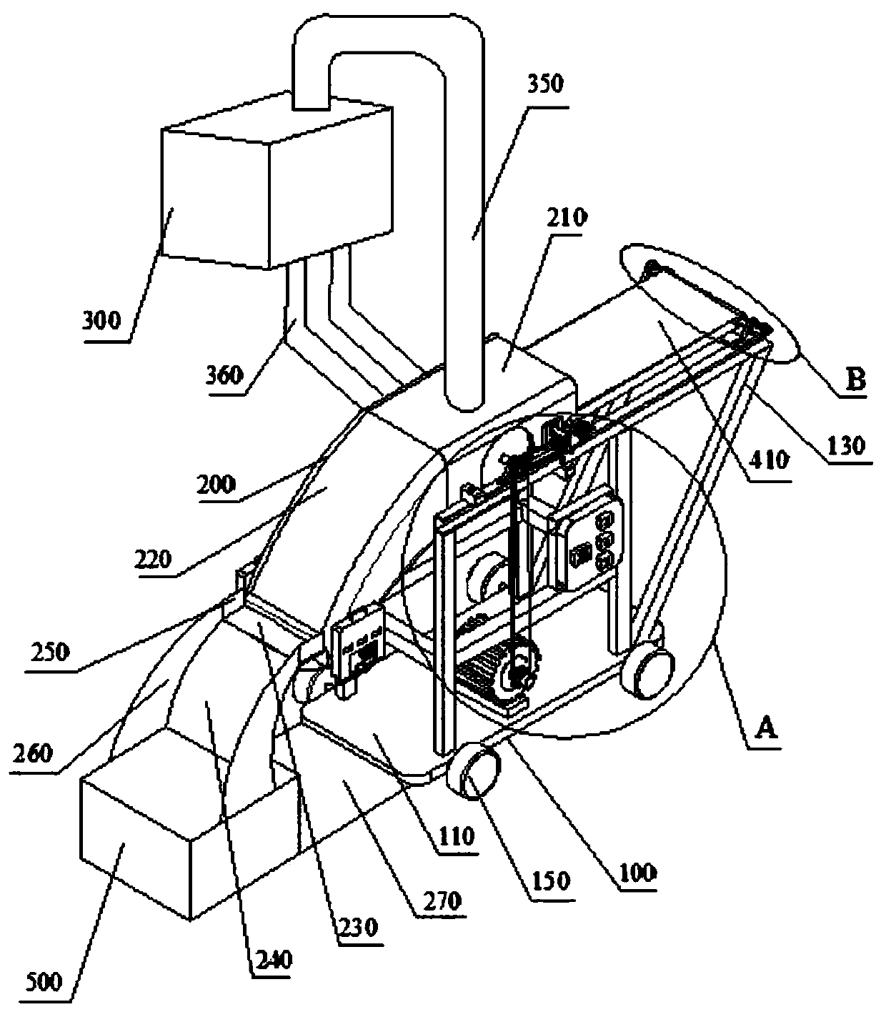 Carding equipment for spinning easy to clean and application method thereof