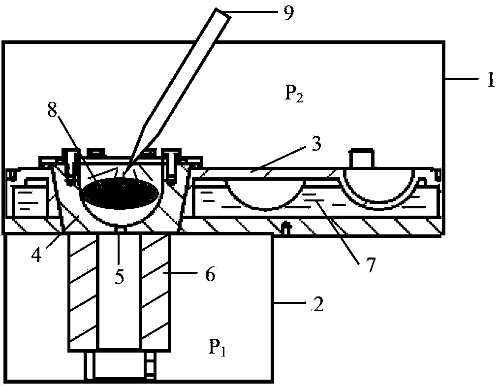 Vacuum suction casting equipment and method of high-activity, high-purity and high-melting-point alloy