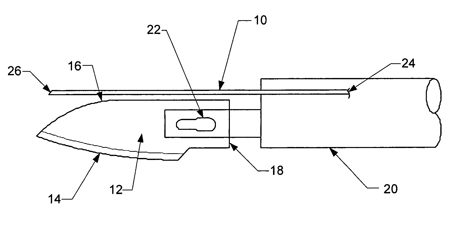 Cauterizing scalpel blades